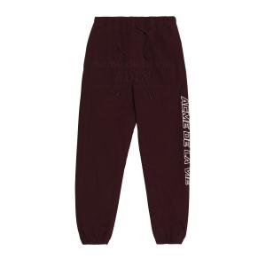 SIDE EMBROIDERY LONG PANTS WINE